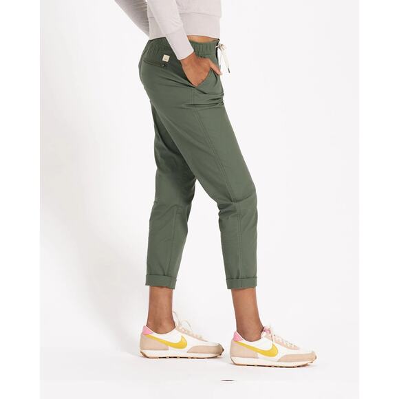 [Vuori] Olive Green Ripstop Slim Fit Drawstring Waist Pants Casual Sz Medium M - Picture 2 of 11